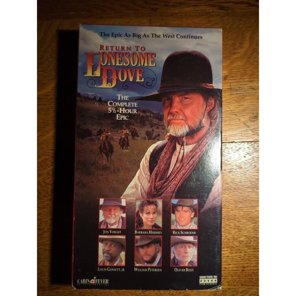 Return to Lonesome Dove (VHS, 1993) Complete 5 1/2 Hour Movie